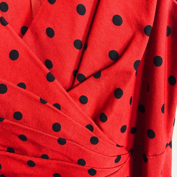Polka Dot Diva Dress in Red - Picture 5 of 7